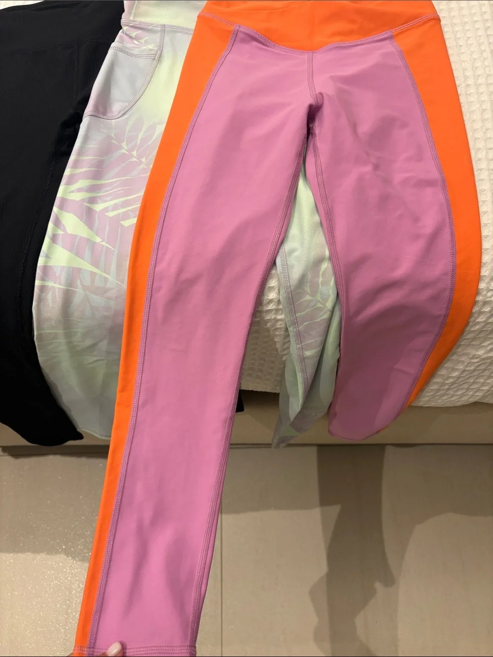Old Navy Girls' Leggings Set - Black, Pink, Orange, Mint